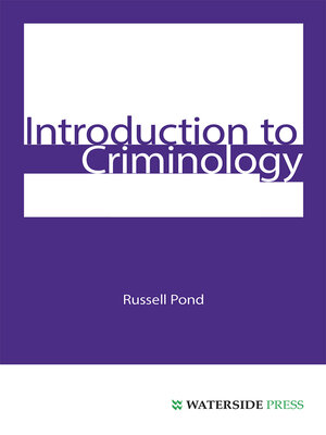 cover image of Introduction to Criminology